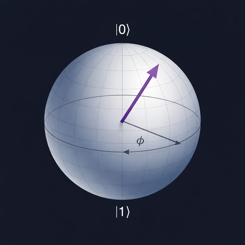 Quantum qubit state representation