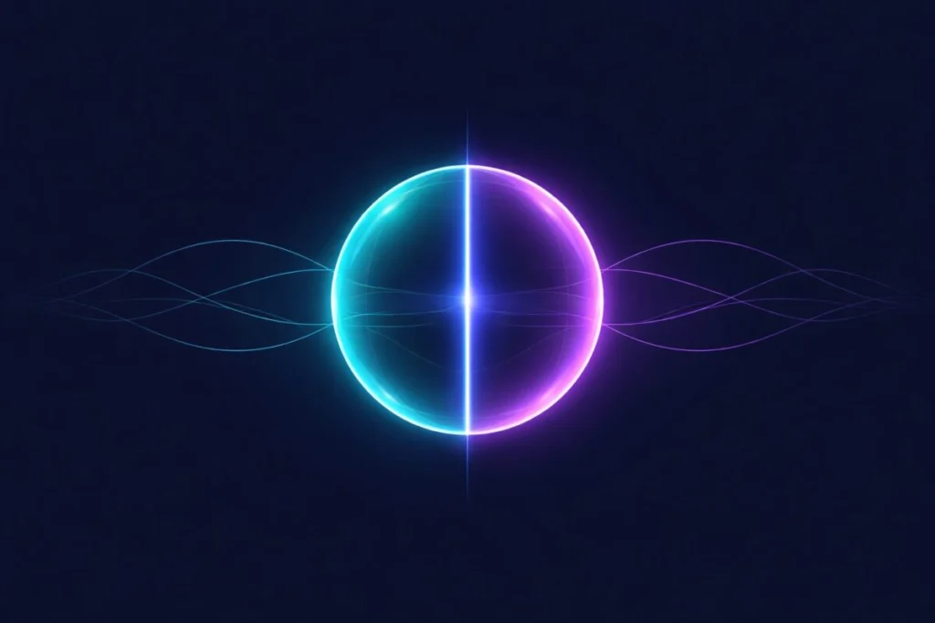 quantum super position that has in two states at simultaniously