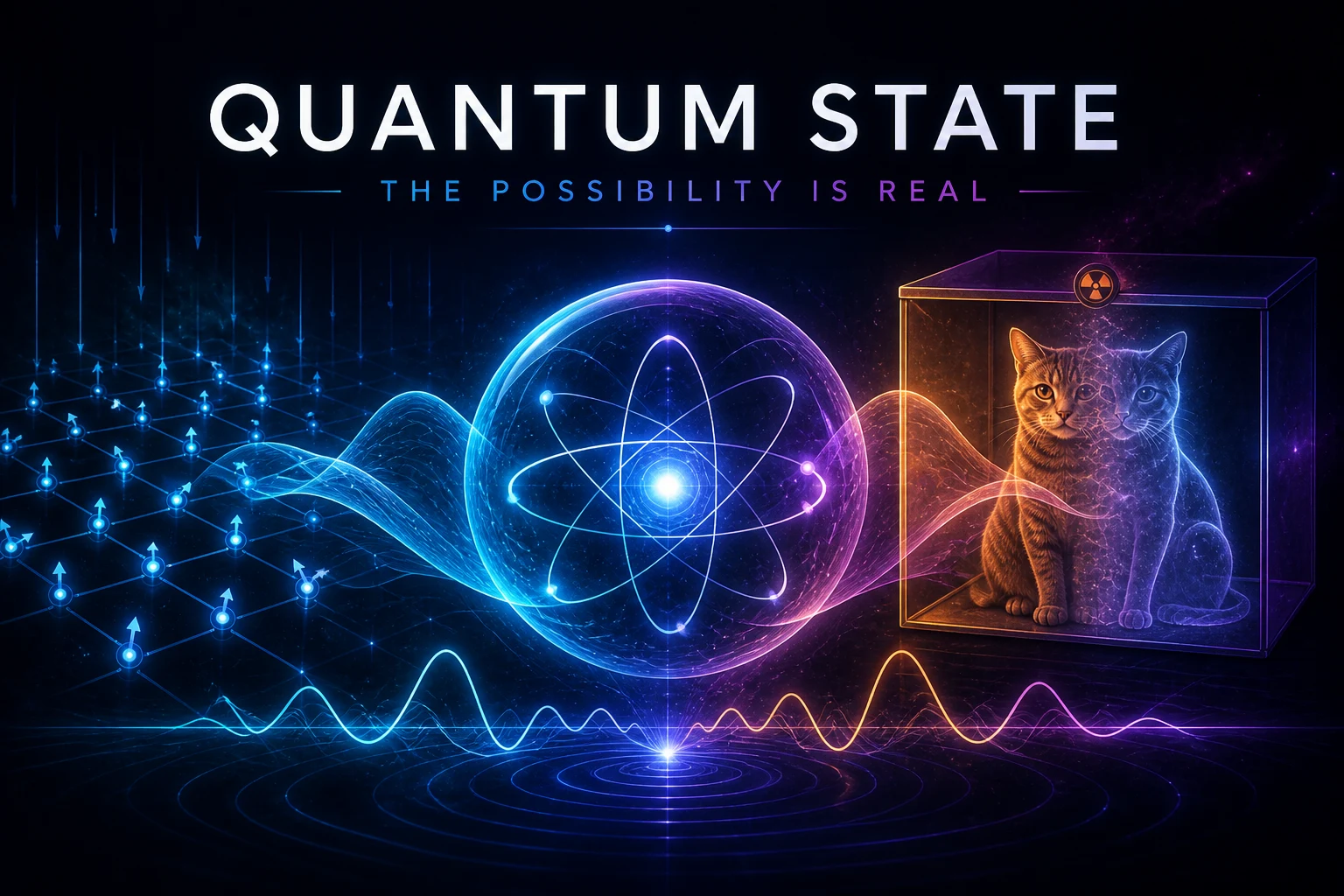 Quantum possibilities in a glowing universe